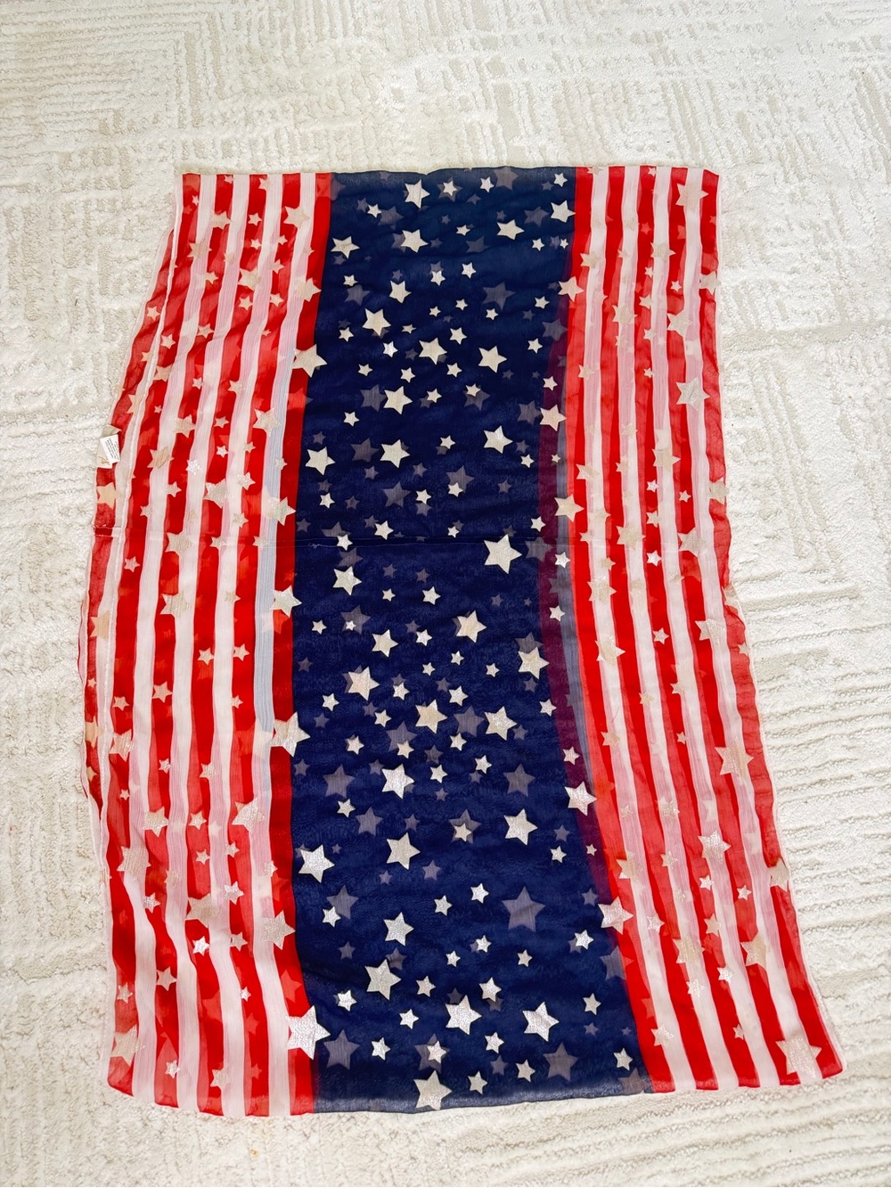 AMERICA Red white and blue infinity scarf